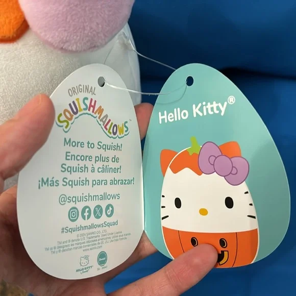 Original SquishMallows Hello Kitty Pumpkin Size 8 “ Inch NWTS - Picture 4 of 10